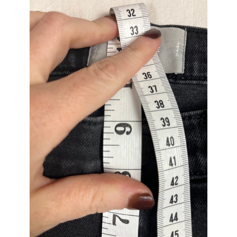 Everlane Womens High Rise Skinny Ankle Jeans Washed Black Size 28 Ankle - Picture 5 of 6